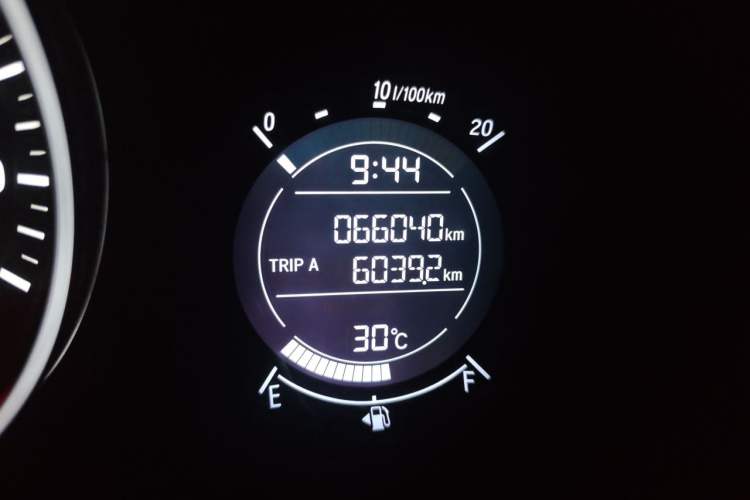 Used Honda Vezel 2020 1.5L CVT Elite Edition Odometer Close Up