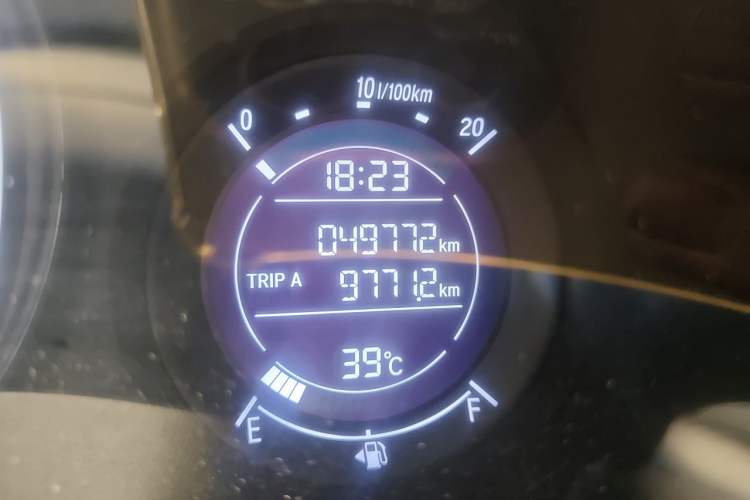 Used Honda Vezel 2020 1.5L CVT Pioneer Edition Odometer Close Up