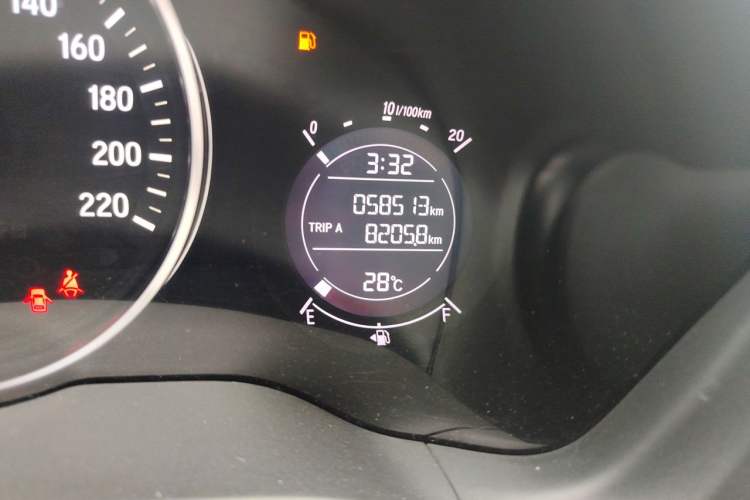 Used Honda Vezel 2020 1.5L CVT Elite Edition Odometer Close Up