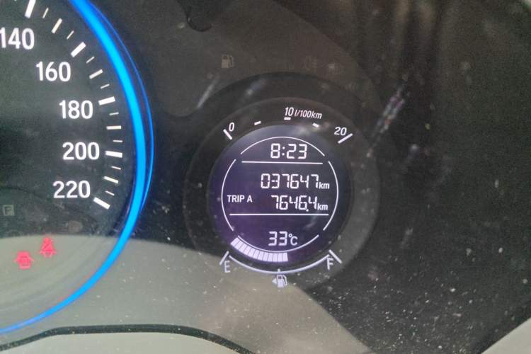 Used Honda Vezel 2020 1.5L CVT Elite Edition Odometer Close Up