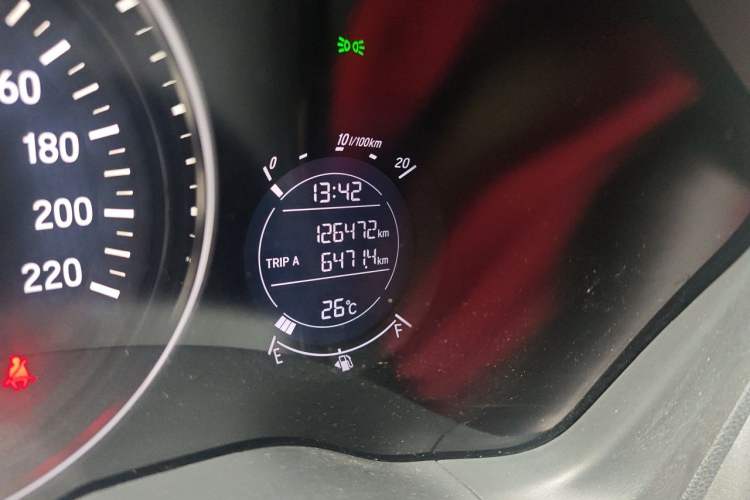 Used Honda Vezel 2020 1.5L CVT Pioneer Edition Odometer Close Up