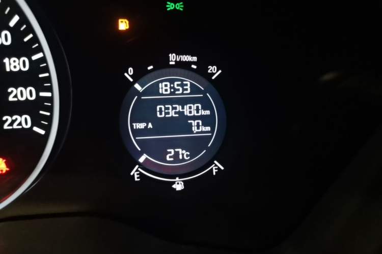 Used Honda Vezel 2020 1.5L CVT Pioneer Edition Odometer Close Up