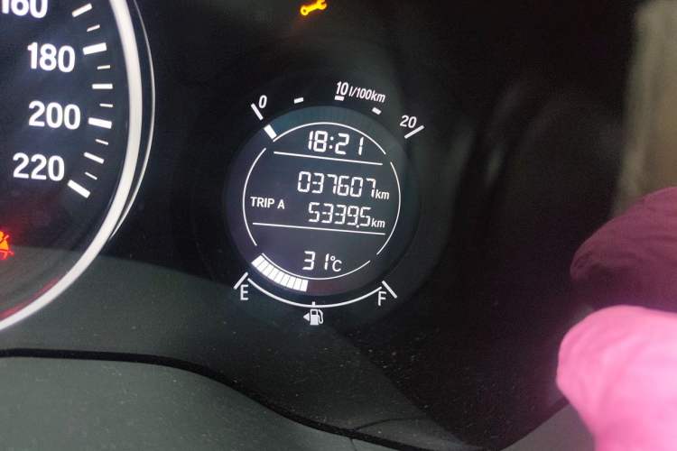 Used Honda Vezel 2020 220 TURBO CVT Elite Edition Odometer Close Up