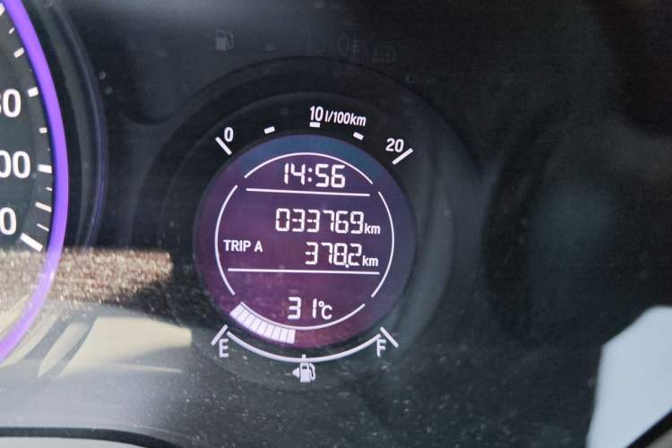 Used Honda Vezel 2020 1.5L CVT Pioneer Edition Odometer Close Up