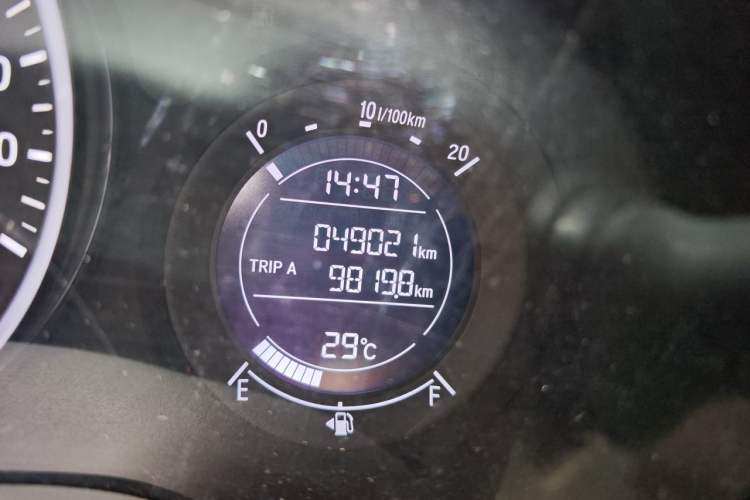 Used Honda Vezel 2020 1.5L CVT Elite Edition Odometer Close Up