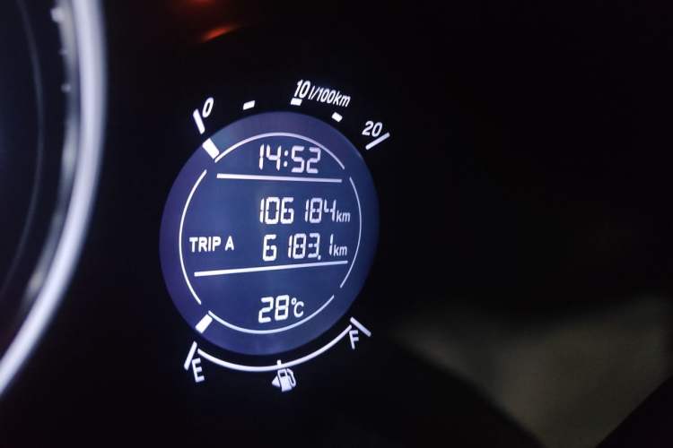 Used Honda Vezel 2020 1.5L CVT Pioneer Edition Odometer Close Up