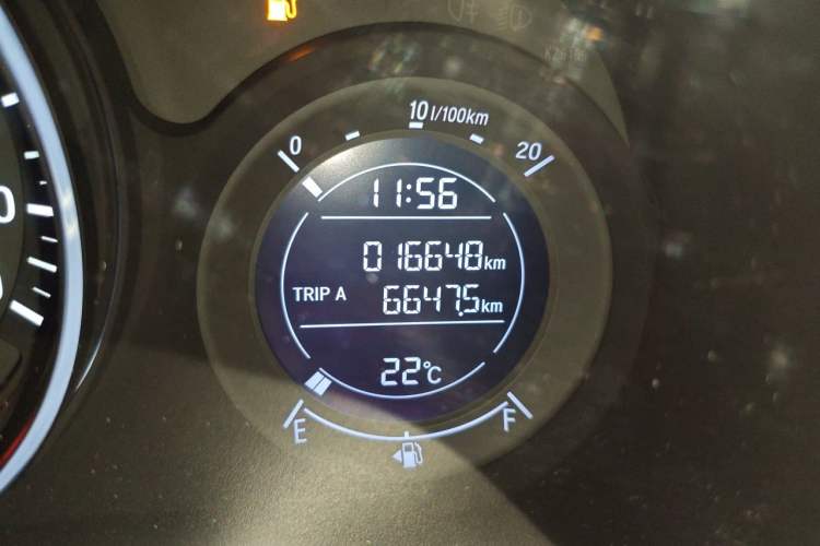 Used Honda Vezel 2020 1.5L CVT Elite Edition Odometer Close Up