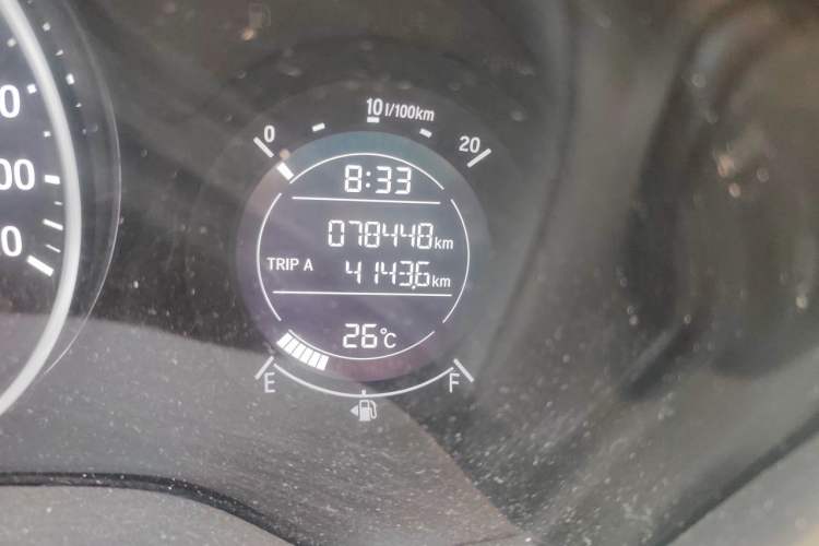 Used Honda Vezel 2020 1.5L CVT Elite Edition Odometer Close Up