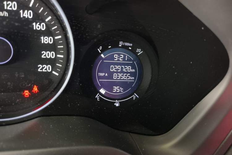 Used Honda Vezel 2022 1.5L CVT Elite Smart Edition Odometer Close Up