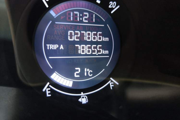 Used Honda Vezel 2022 1.5L CVT Phantom Night Pioneer Edition Odometer Close Up