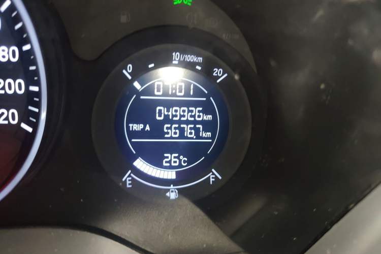 Used Honda Vezel 2022 1.5L CVT Elite Smart Edition Odometer Close Up