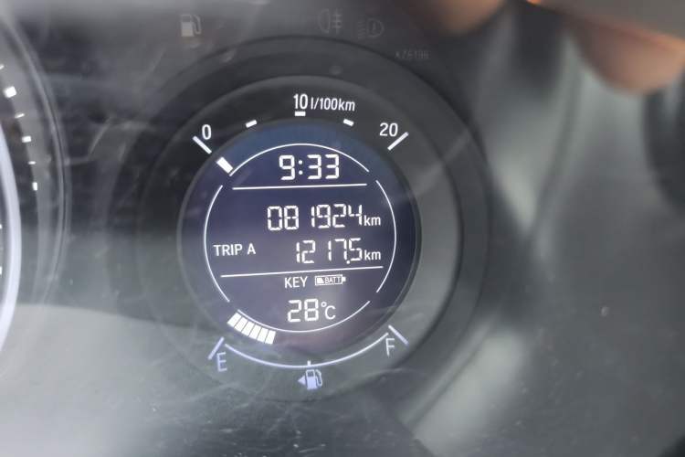 Used Honda Vezel 2022 1.5L CVT Phantom Night Pioneer Edition Odometer Close Up