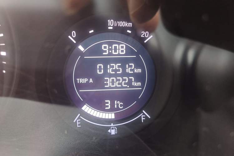 Used Honda Vezel 2022 1.5L CVT Phantom Night Pioneer Edition Odometer Close Up