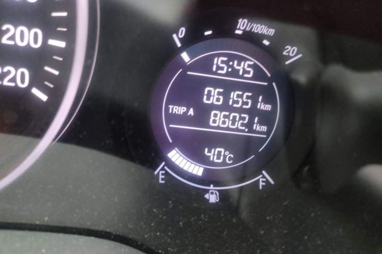 Used Honda Vezel 2022 1.5L CVT Elite Smart Edition Odometer Close Up