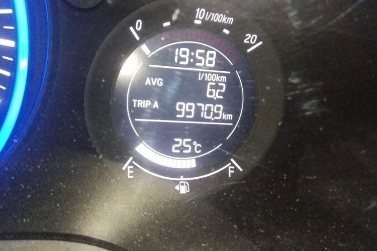Used Honda Vezel 2022 1.5L CVT Phantom Night Pioneer Edition Odometer Close Up