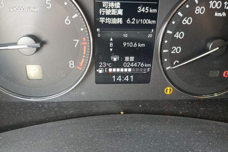 Used Honda Vezel 2023 1.5L CVT Elite Edition Odometer Close Up