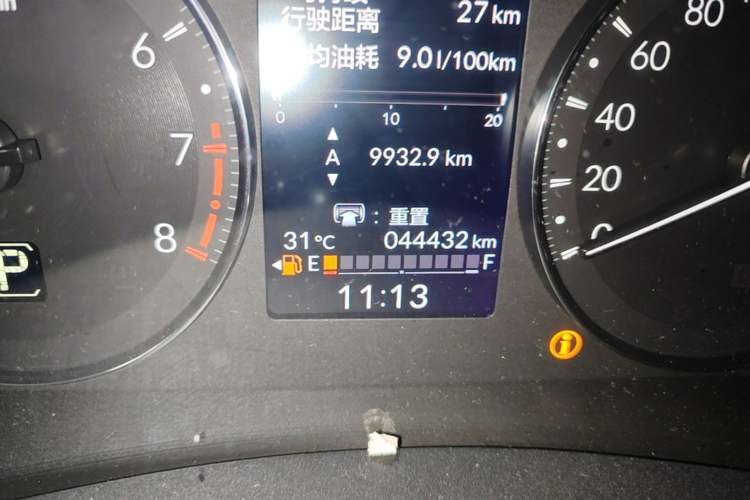 Used Honda Vezel 2023 1.5L CVT Elite Edition Odometer Close Up