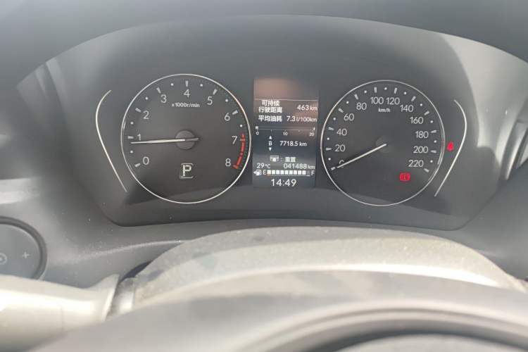 Used Honda Vezel 2023 1.5L CVT Elite Edition Odometer Close Up