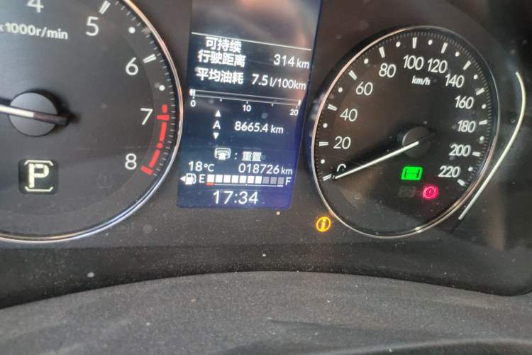 Used Honda Vezel 2023 1.5L CVT Elite Edition Odometer Close Up