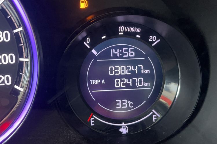 Used Honda XR-V 2017 1.8L EXi CVT Comfort Version Odometer Close Up