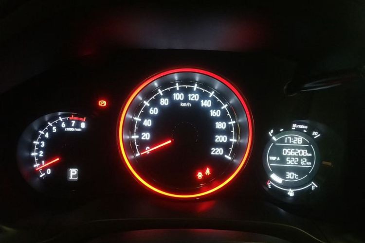 Used Honda XR-V 2017 1.8L EXi CVT Comfort Version Odometer Close Up