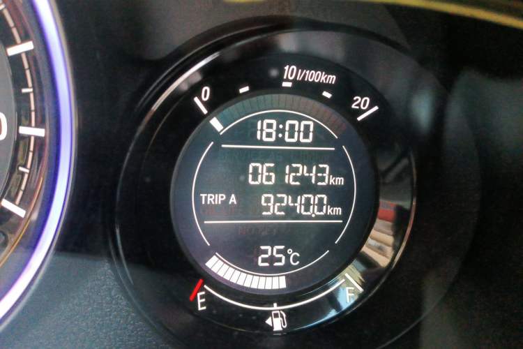 Used Honda XR-V 2017 1.5L LXi CVT Classic Edition Odometer Close Up