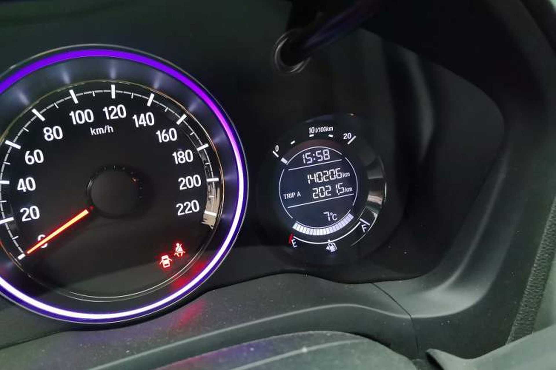 Used Honda XR-V 2017 1.5L LXi CVT Classic Edition Odometer Close Up