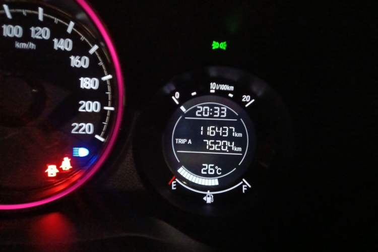 Used Honda XR-V 2017 1.8L EXi CVT Comfort Version Odometer Close Up