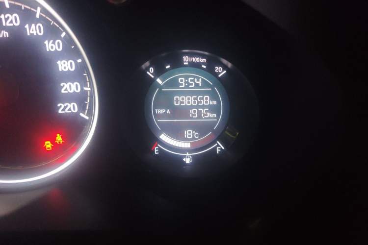 Used Honda XR-V 2017 1.5L LXi CVT Classic Edition Odometer Close Up