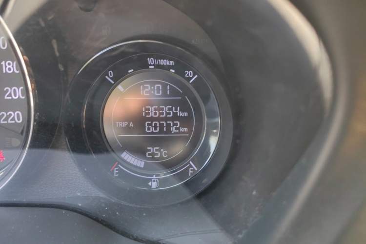 Used Honda XR-V 2017 1.5L LXi CVT Classic Edition Odometer Close Up
