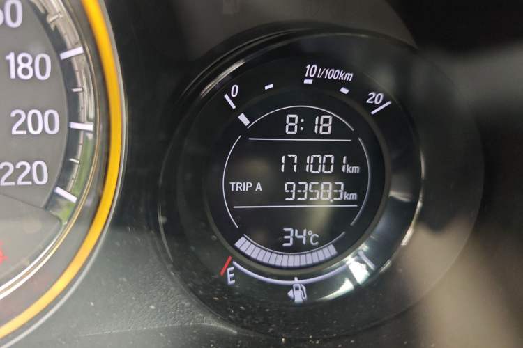Used Honda XR-V 2017 1.5L LXi CVT Classic Edition Odometer Close Up