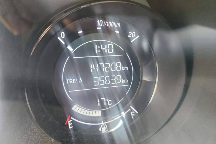 Used Honda XR-V 2017 1.8L EXi Manual Comfort Edition Odometer Close Up