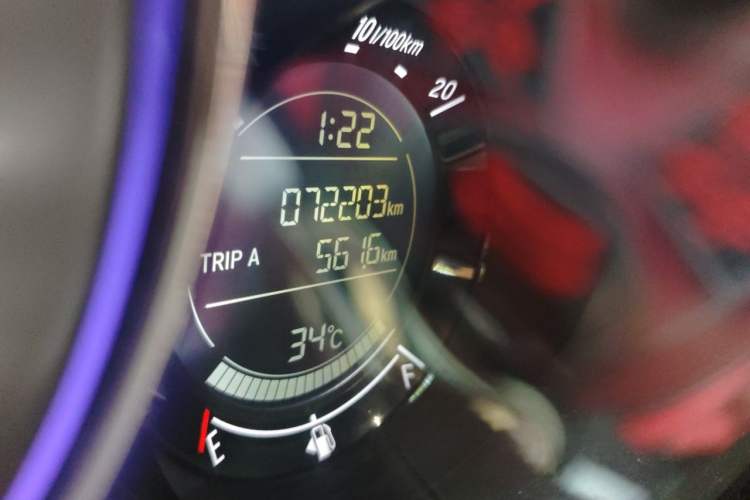 Used Honda XR-V 2017 1.8L EXi CVT Comfort Version Odometer Close Up