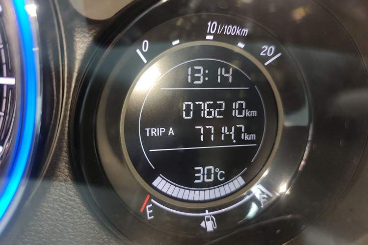 Used Honda XR-V 2019 1.5L CVT Comfort Version China V Emission Standard Odometer Close Up
