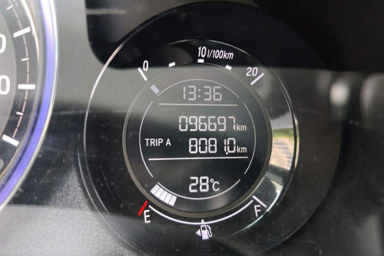 Used Honda XR-V 2019 220TURBO CVT Luxury Edition China VI Emission Standard Odometer Close Up