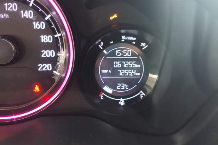 Used Honda XR-V 2019 220TURBO CVT Luxury Edition China VI Emission Standard Odometer Close Up