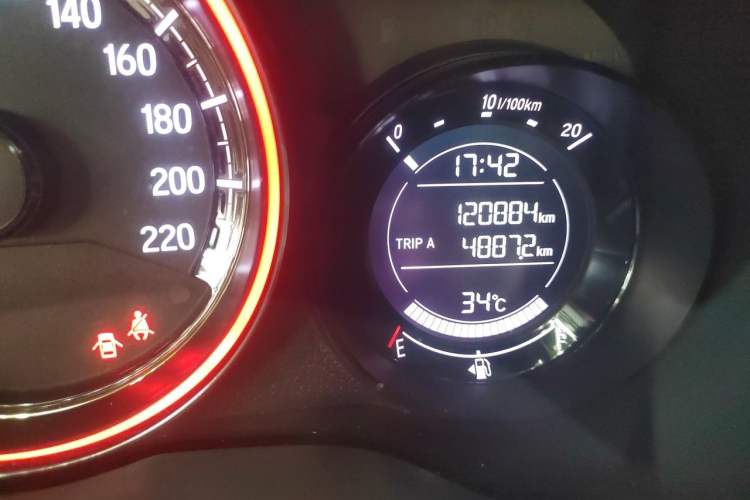 Used Honda XR-V 2019 1.5L CVT Comfort Version China VI Odometer Close Up