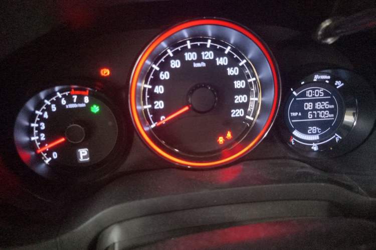 Used Honda XR-V 2019 1.5L CVT Comfort Version China VI Odometer Close Up