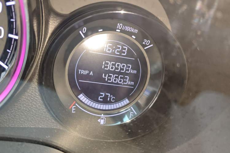 Used Honda XR-V 2019 1.5L CVT Comfort Version China VI Odometer Close Up