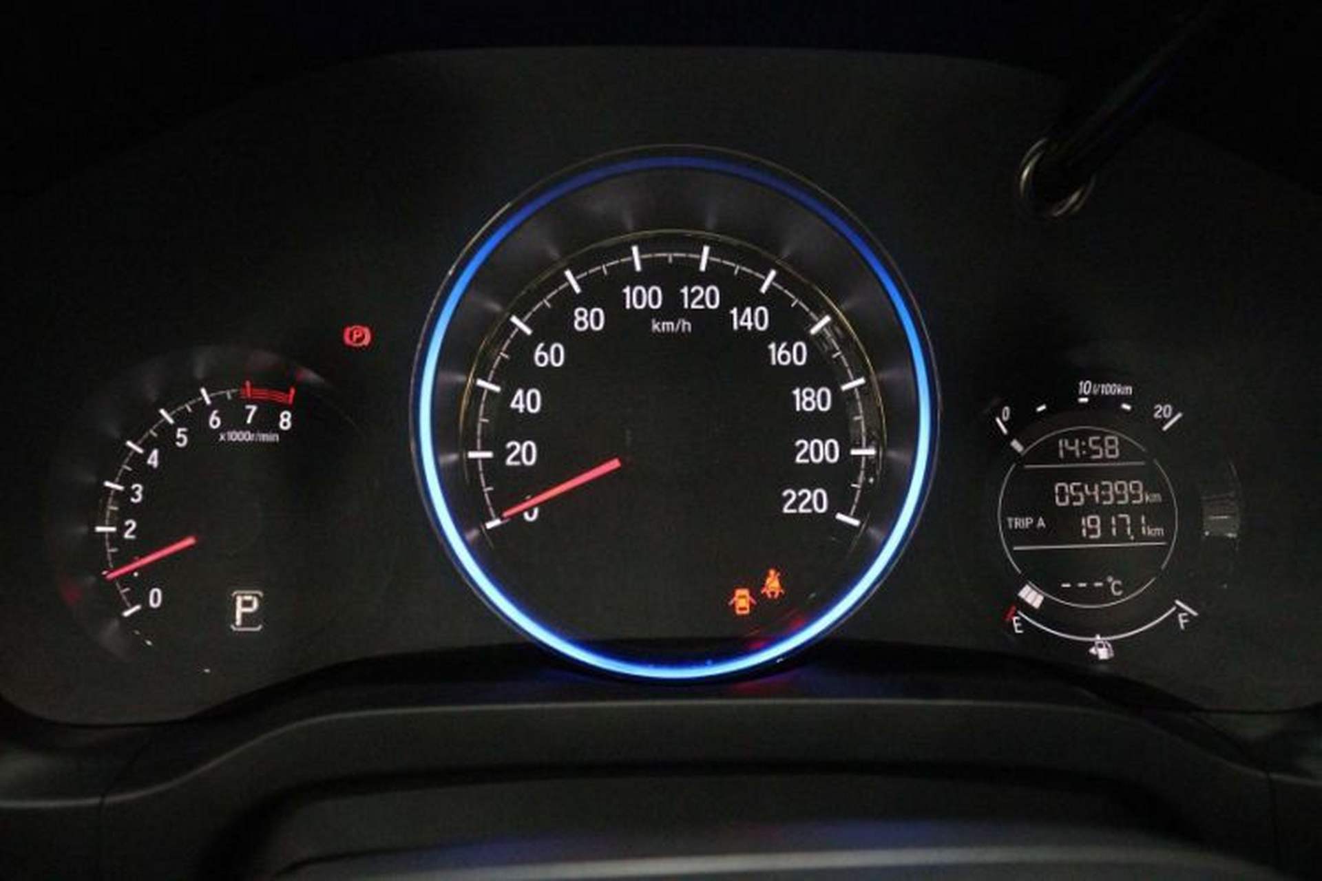 Used Honda XR-V 2019 1.5L CVT Comfort Version China VI Odometer Close Up