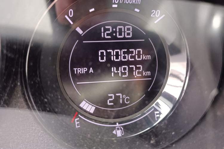 Used Honda XR-V 2019 220TURBO CVT Luxury Edition China VI Emission Standard Odometer Close Up