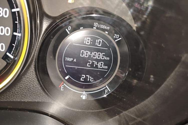 Used Honda XR-V 2019 1.5L CVT Comfort Version China VI Odometer Close Up