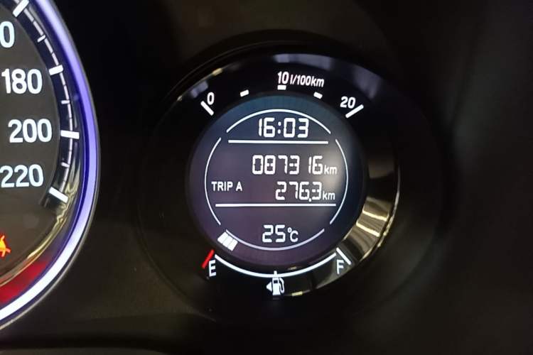 Used Honda XR-V 2020 220TURBO CVT Luxury Edition Odometer Close Up