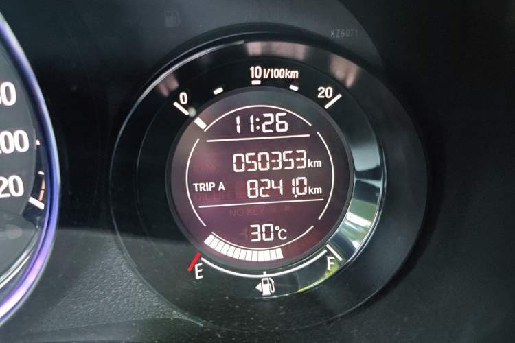 Used Honda XR-V 2020 1.5L CVT Comfort Version Odometer Close Up