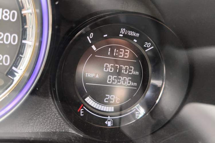 Used Honda XR-V 2020 1.5L CVT Comfort Version Odometer Close Up