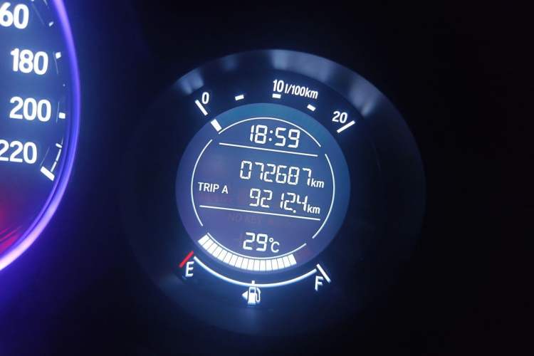 Used Honda XR-V 2020 1.5L CVT Luxury Edition Odometer Close Up