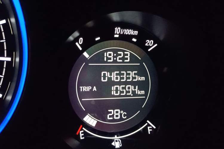 Used Honda XR-V 2020 220TURBO CVT Luxury Edition Odometer Close Up