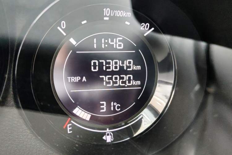 Used Honda XR-V 2021 220TURBO CVT Comfort Version Odometer Close Up