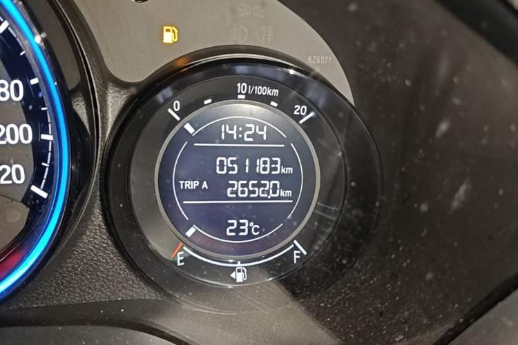 Used Honda XR-V 2022 1.5L CVT Obsidian Edition Odometer Close Up