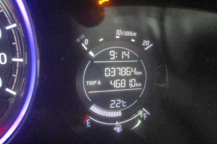 Used Honda XR-V 2022 220TURBO CVT Obsidian Edition Odometer Close Up